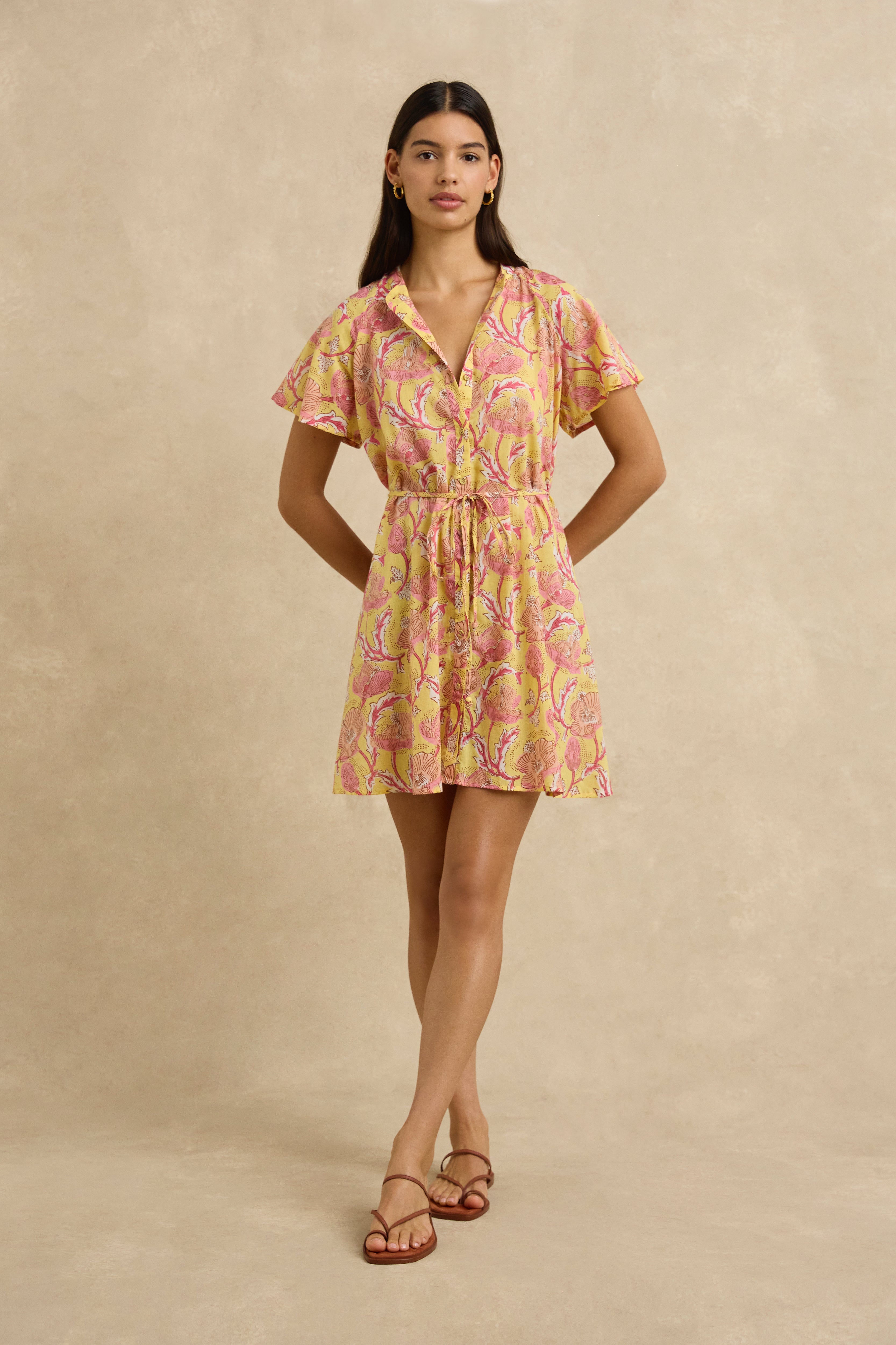 Sally Dress - Hibiscus Yellow