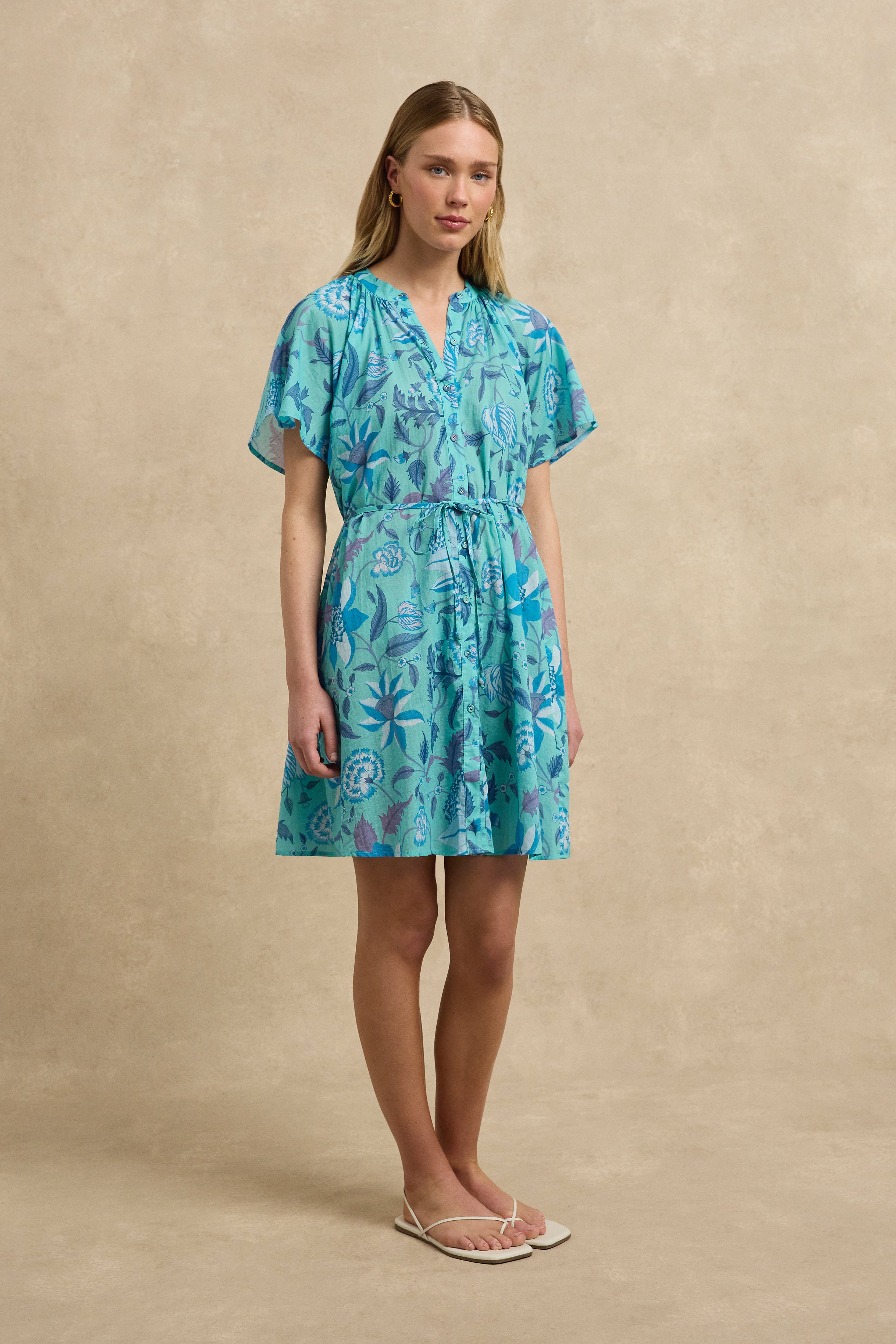 Sally Dress - Shellflower Blue