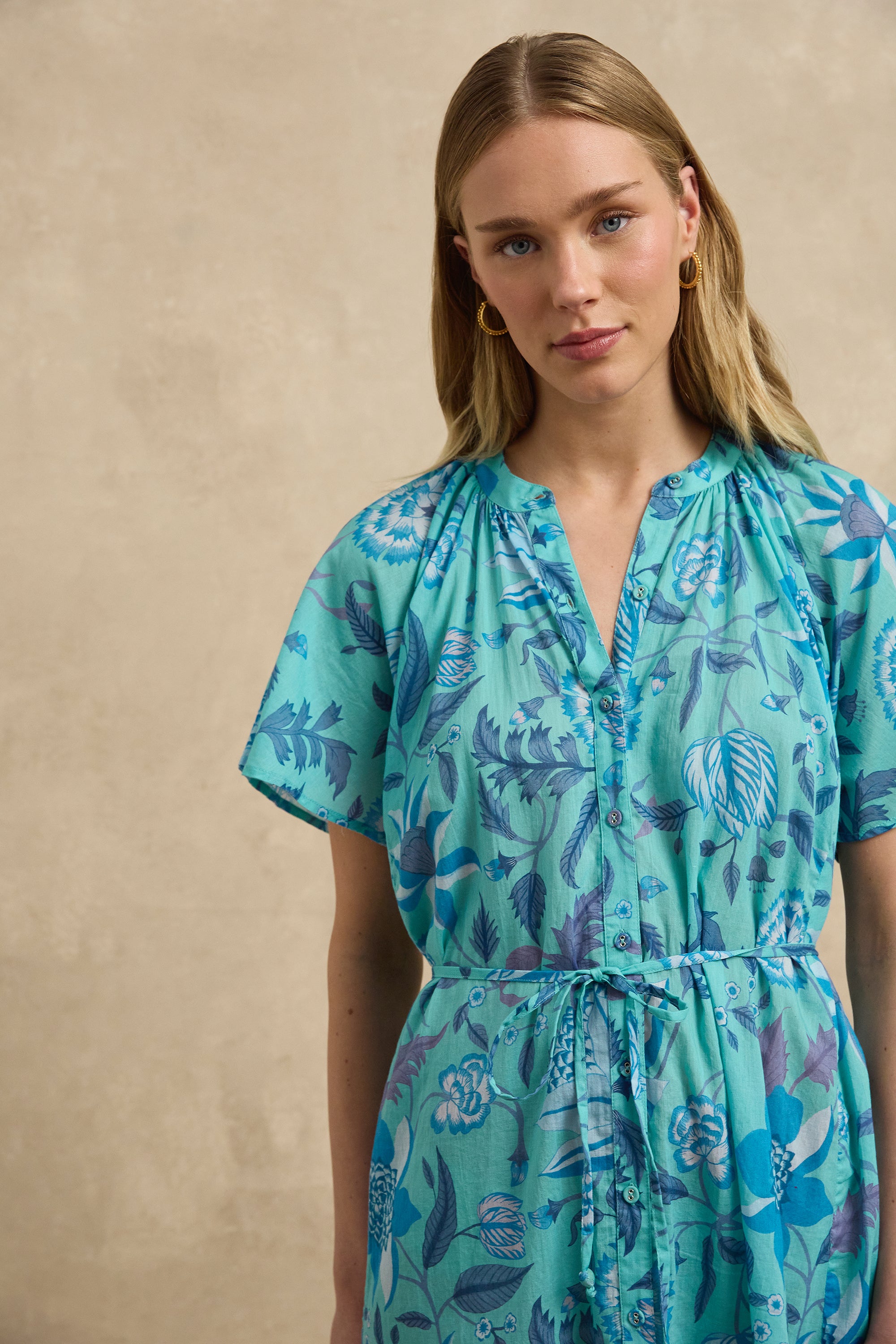 Sally Dress - Shellflower Blue