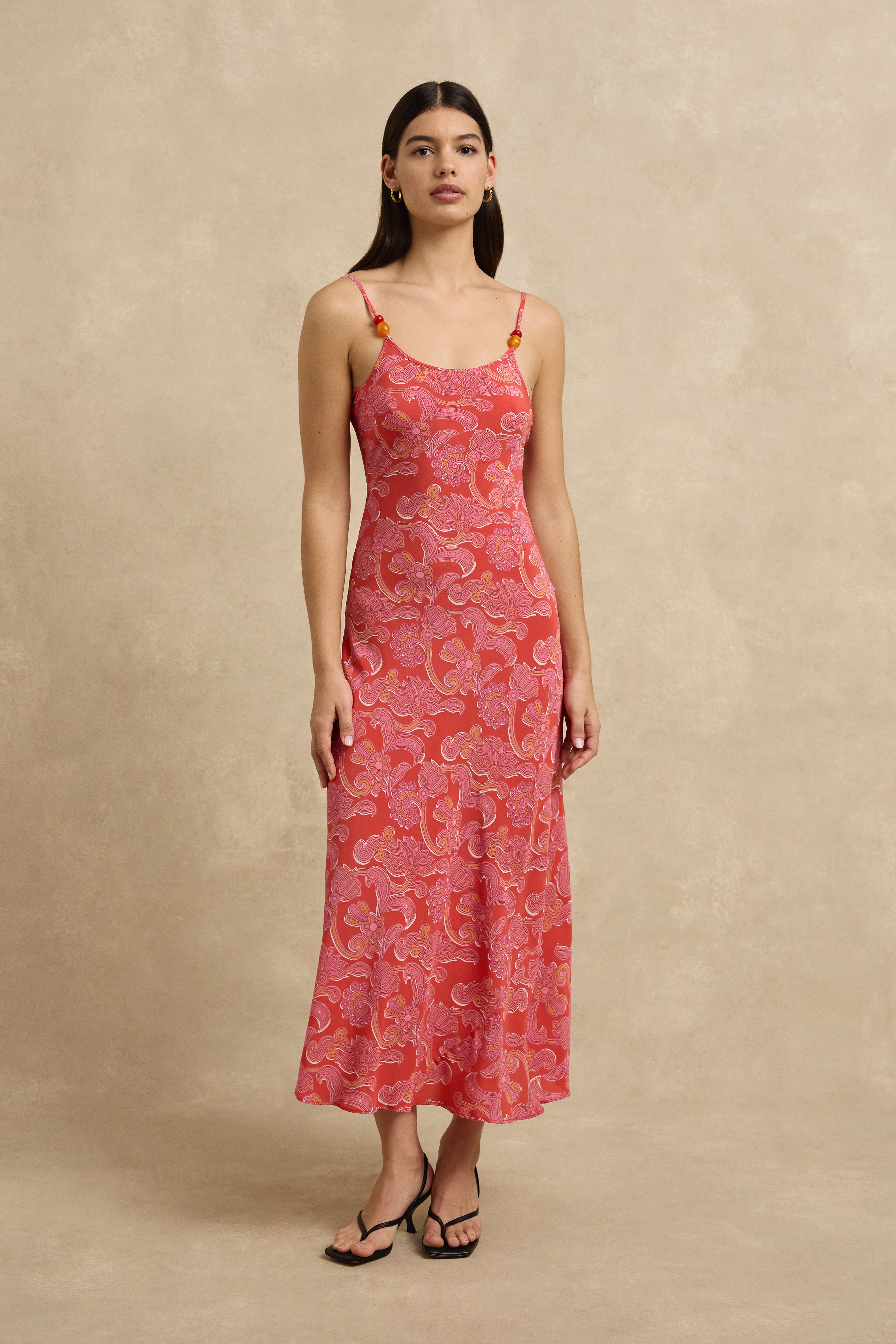 Serena Dress - Brocade Fuchsia