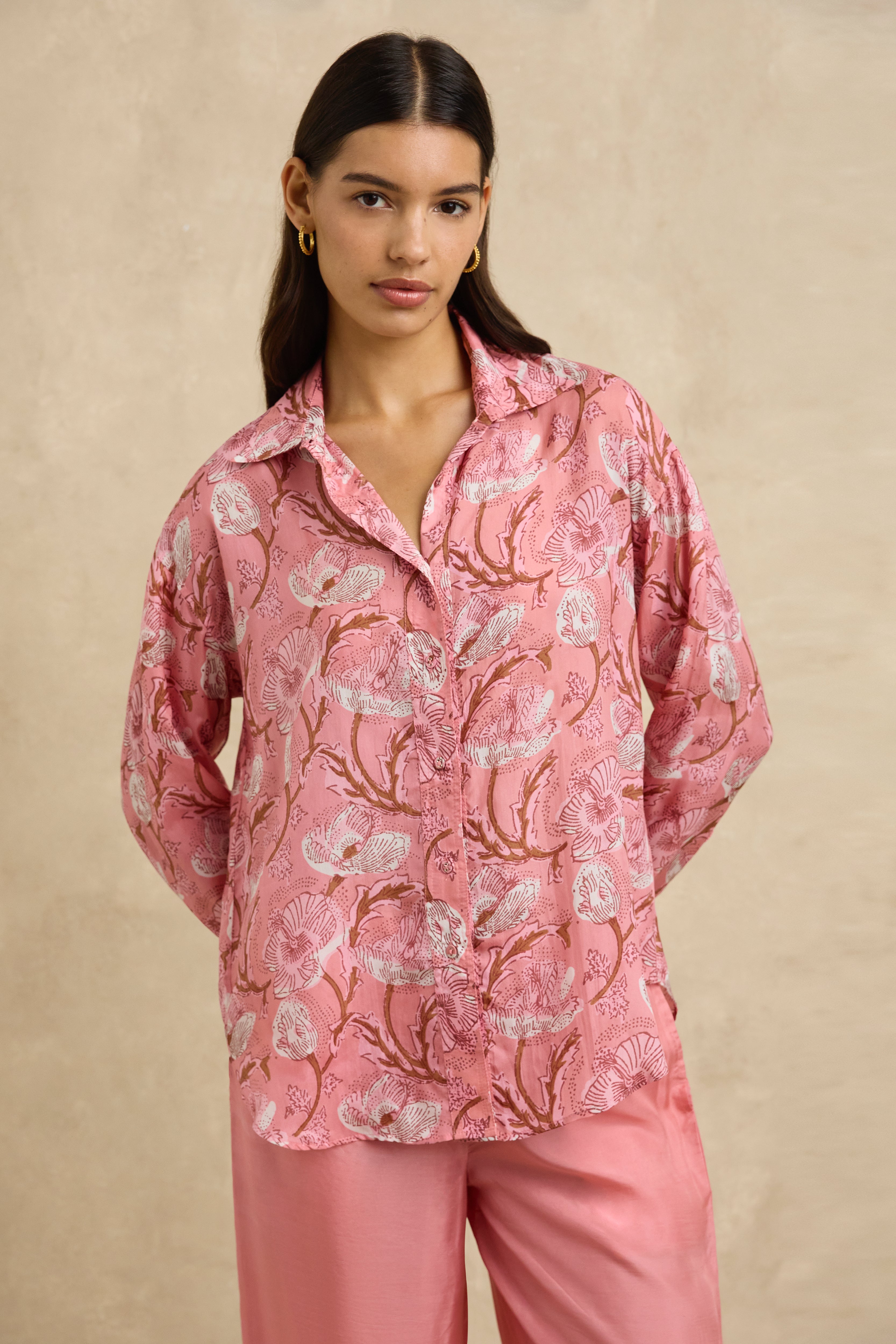 Azra Pant - Hibiscus Pink