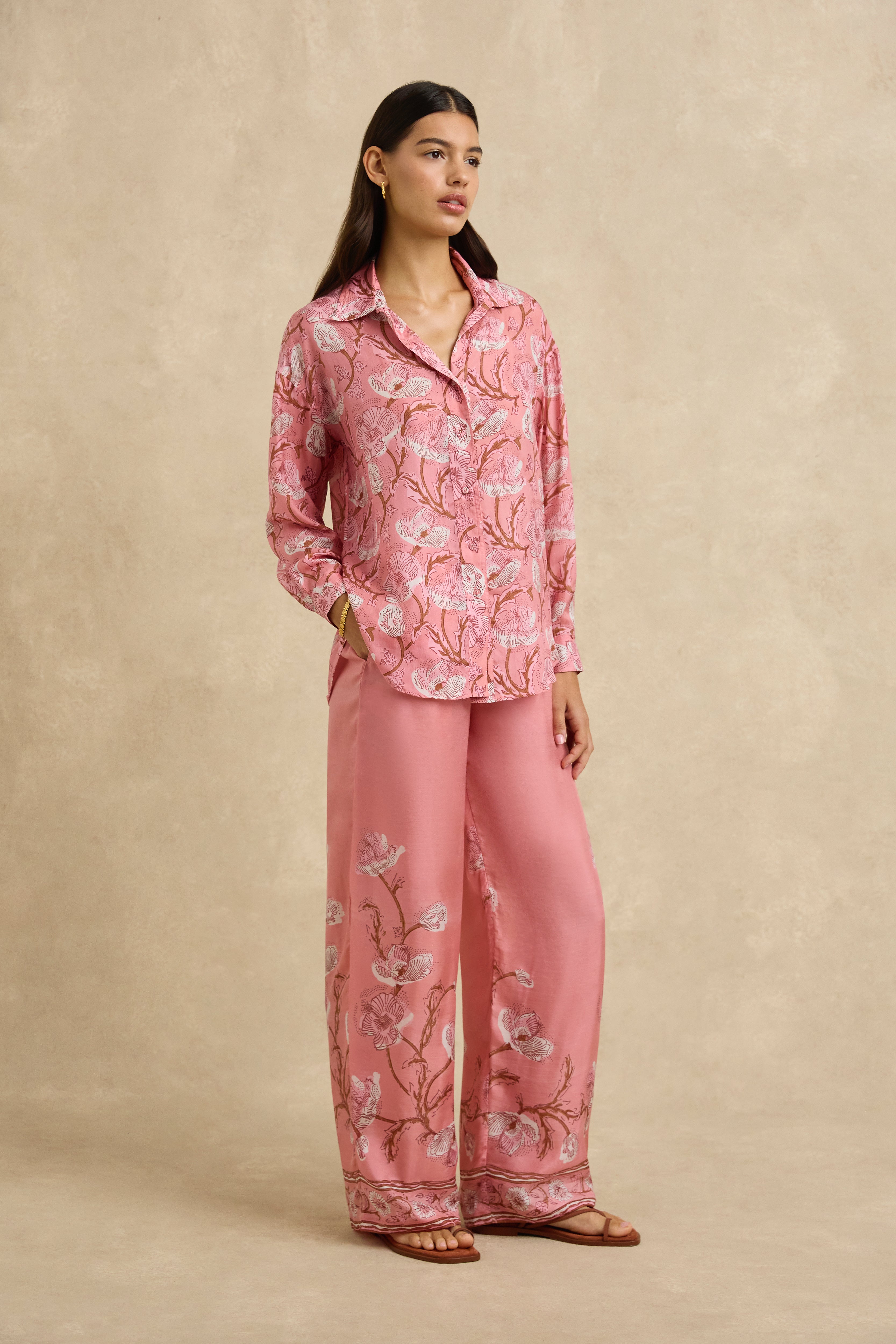 Azra Pant - Hibiscus Pink
