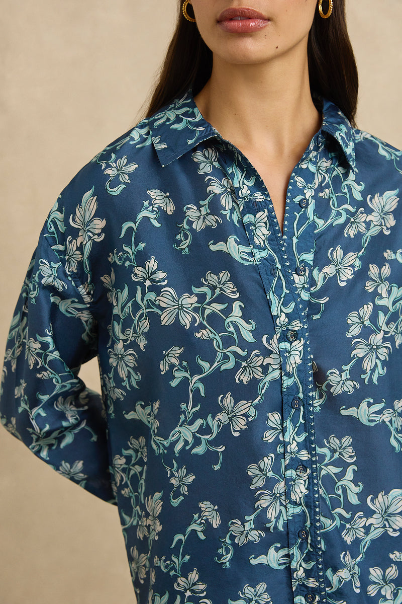 Stevie Shirt - Jasmine Blue