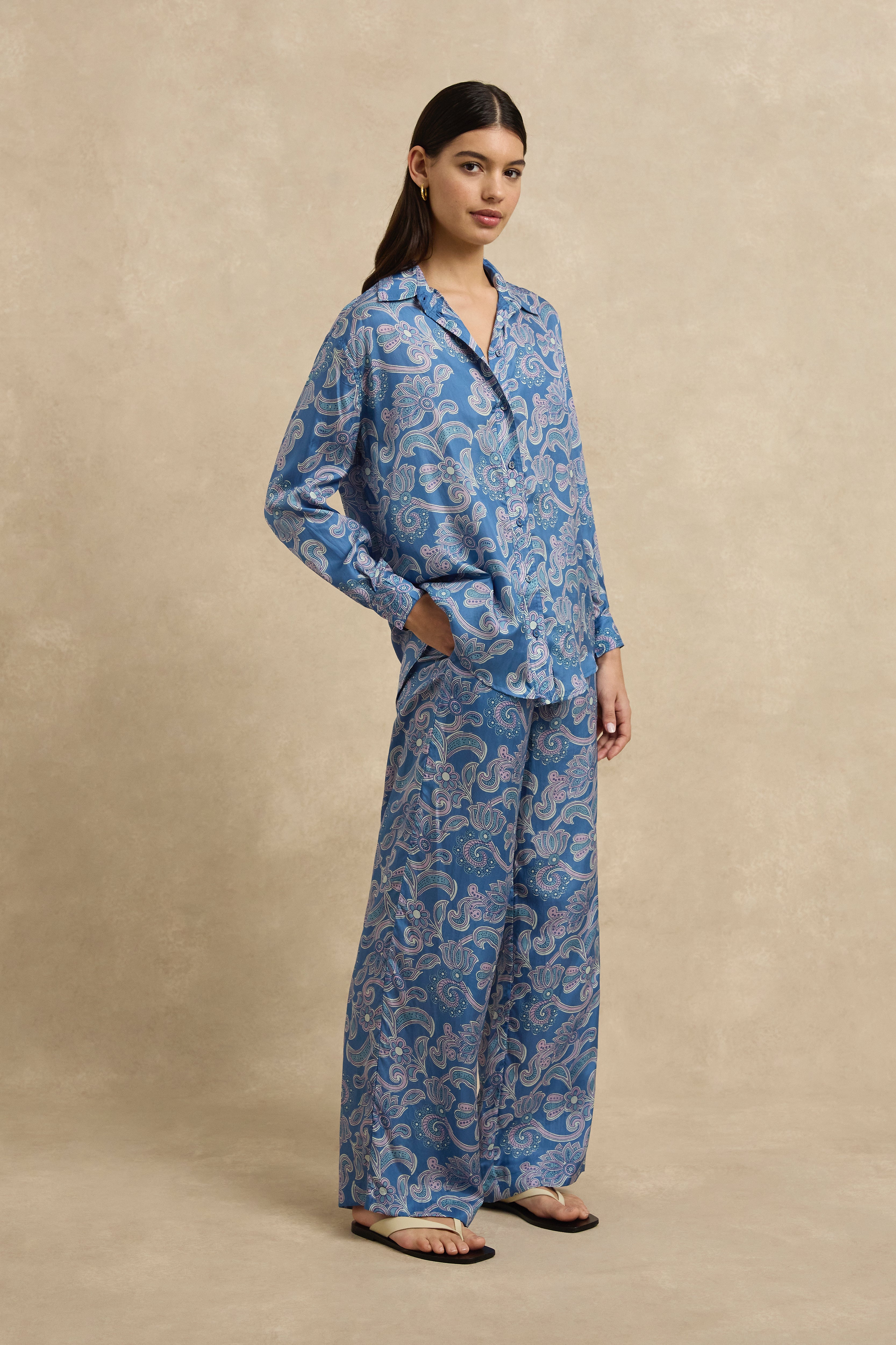 Stevie Shirt - Brocade Indigo