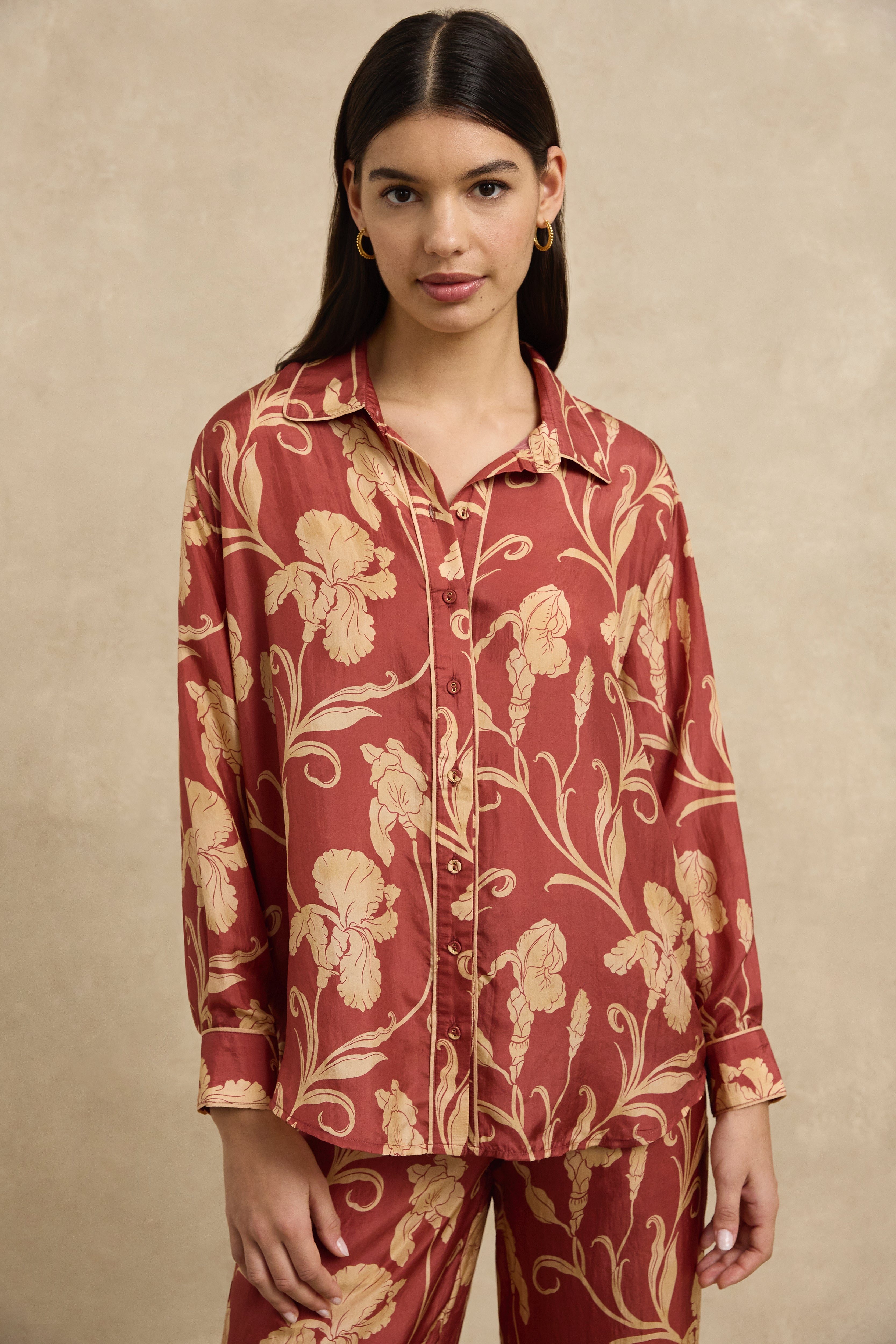 Stevie Shirt - Iris Amber