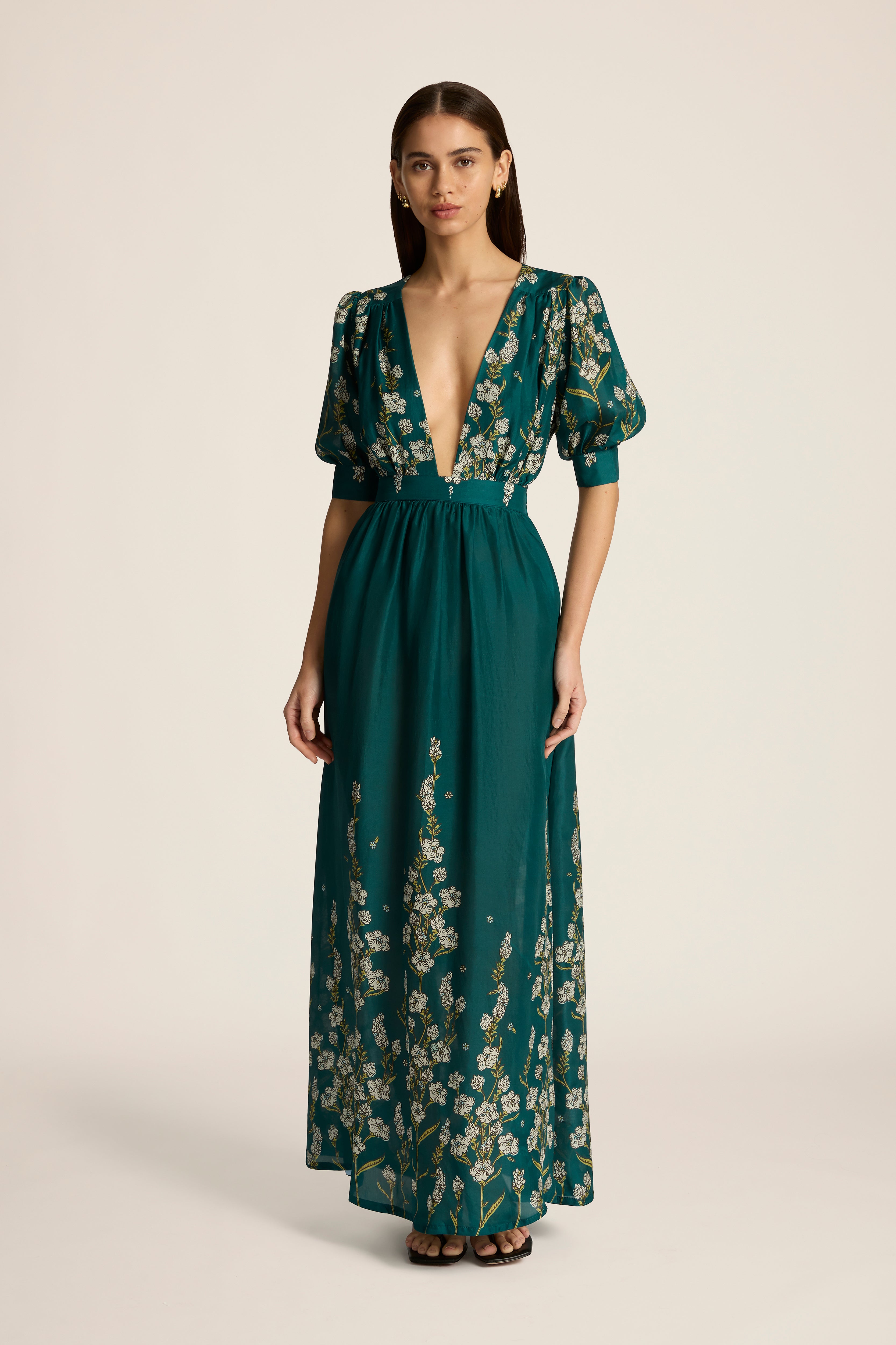 Surya Maxi Dress - Valencia Jasper