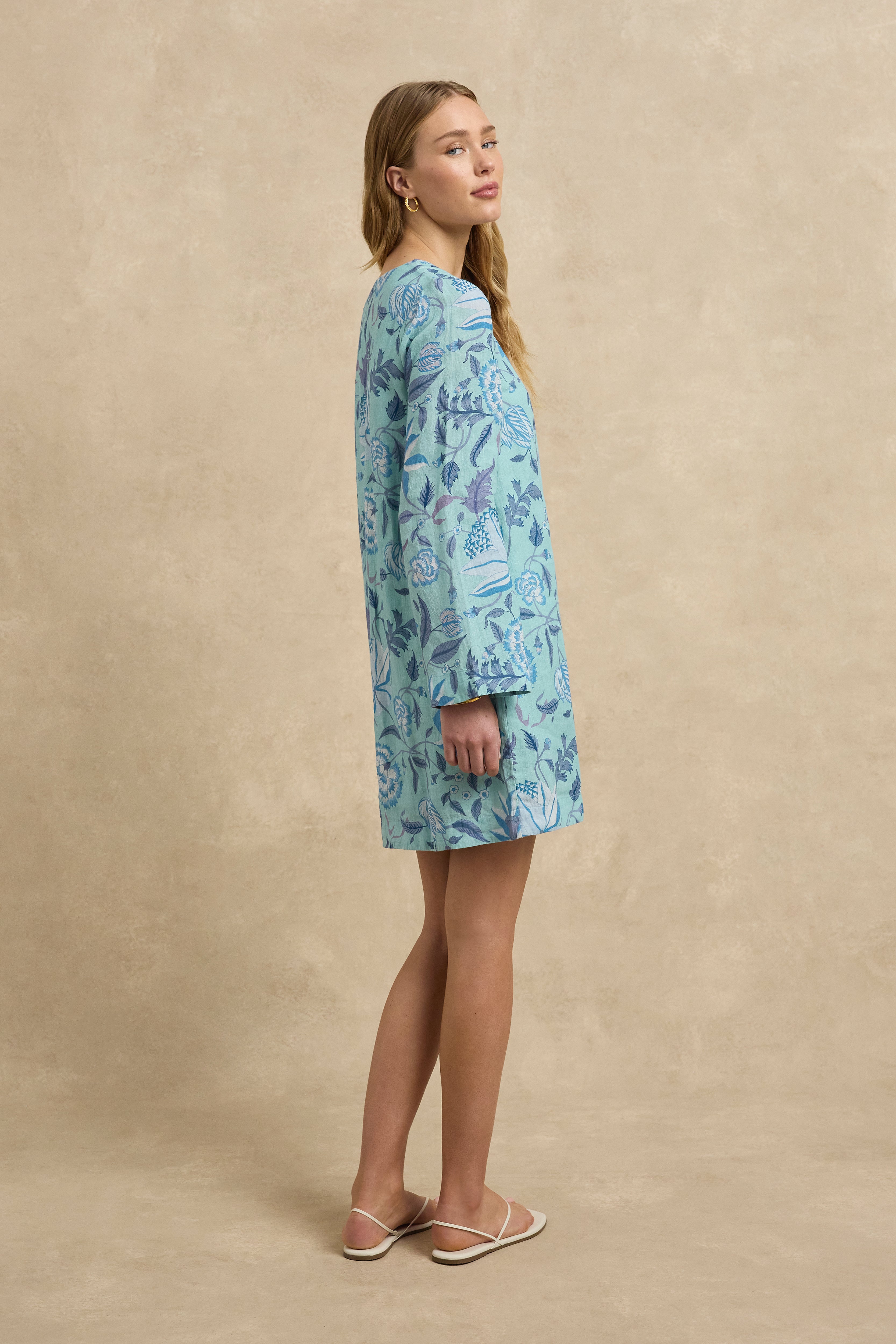 Tavi Dress - Shellflower Blue