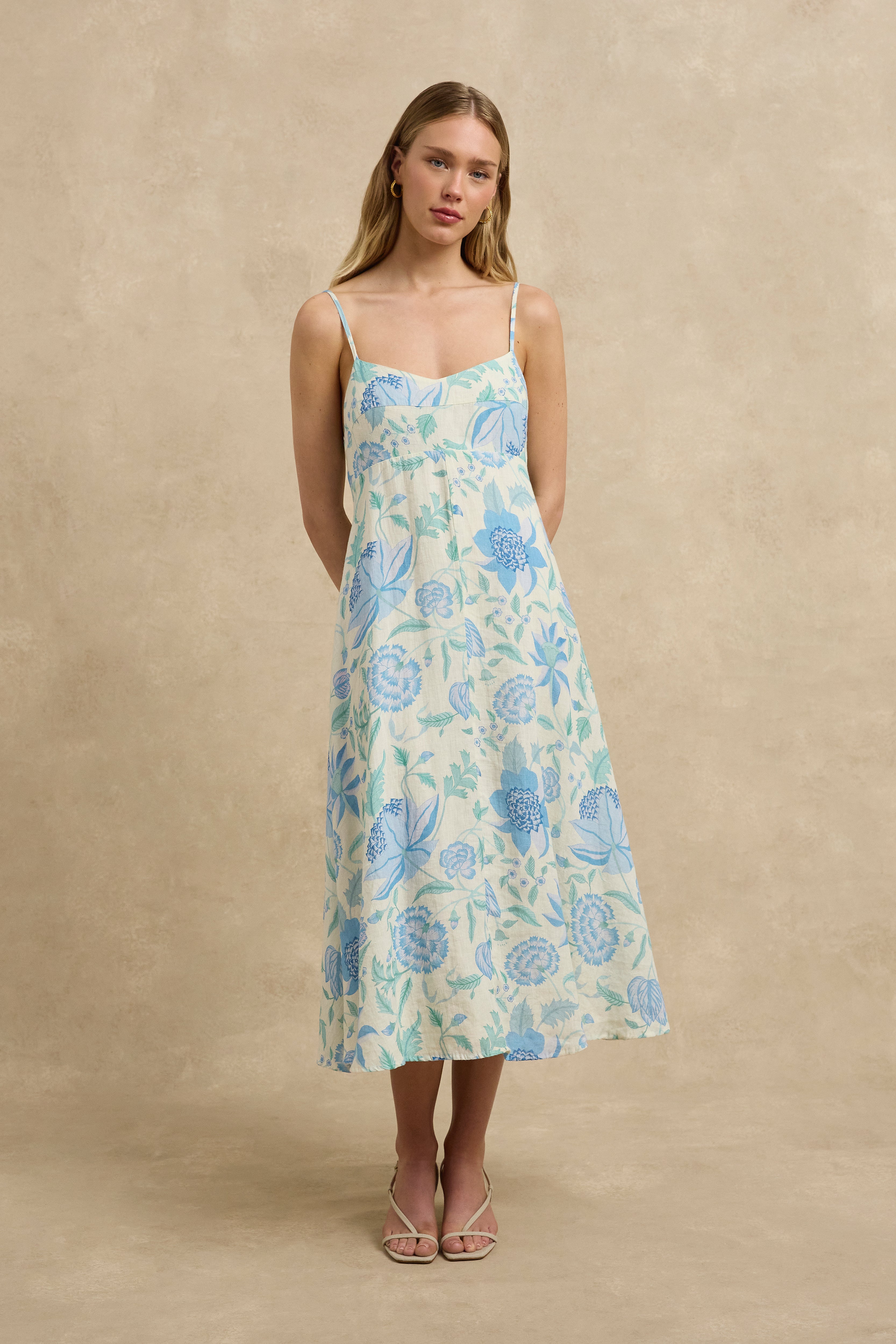 Teeva Dress - Shellflower Ivory