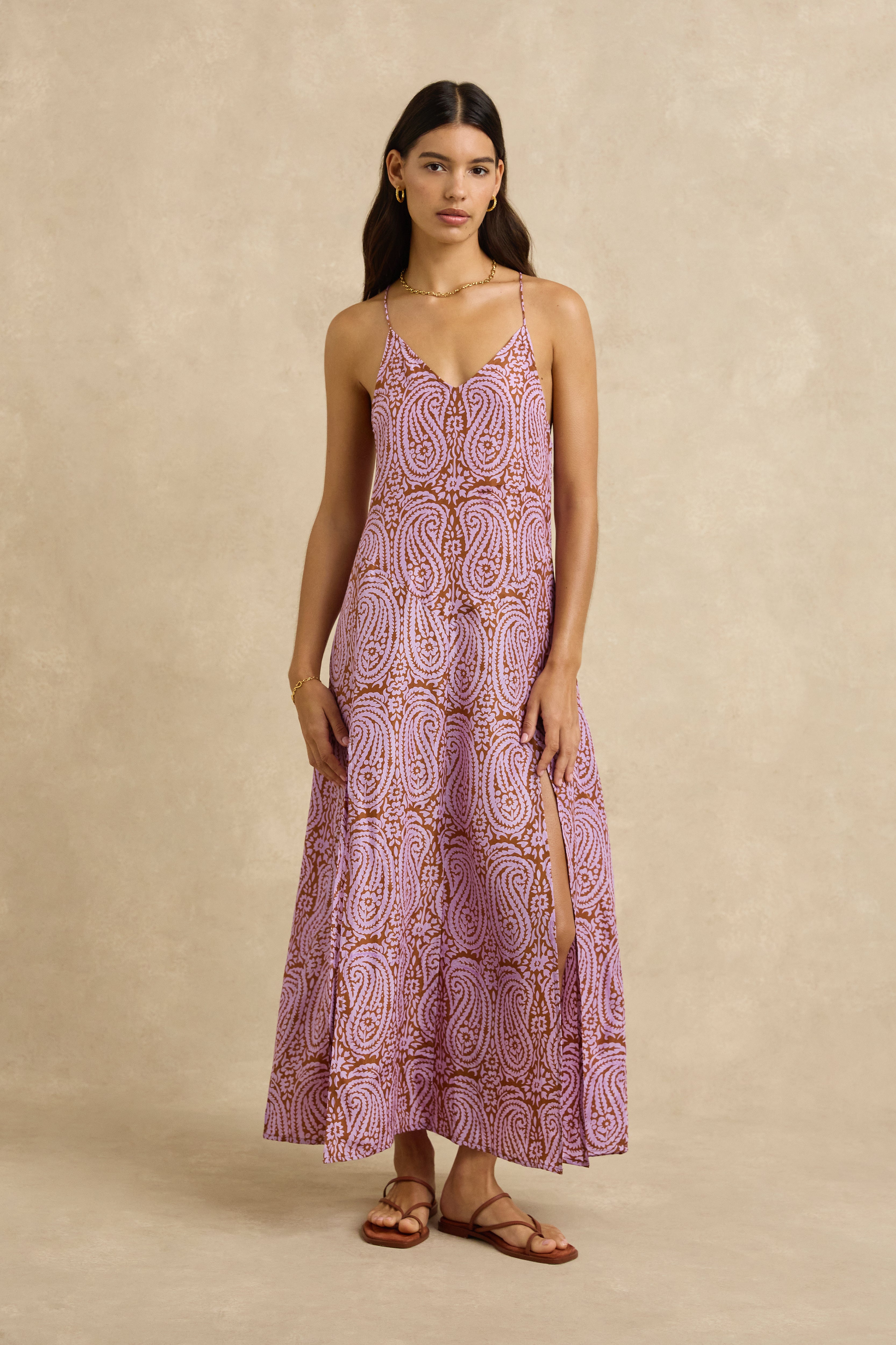 Veda Dress - Paisley Purple