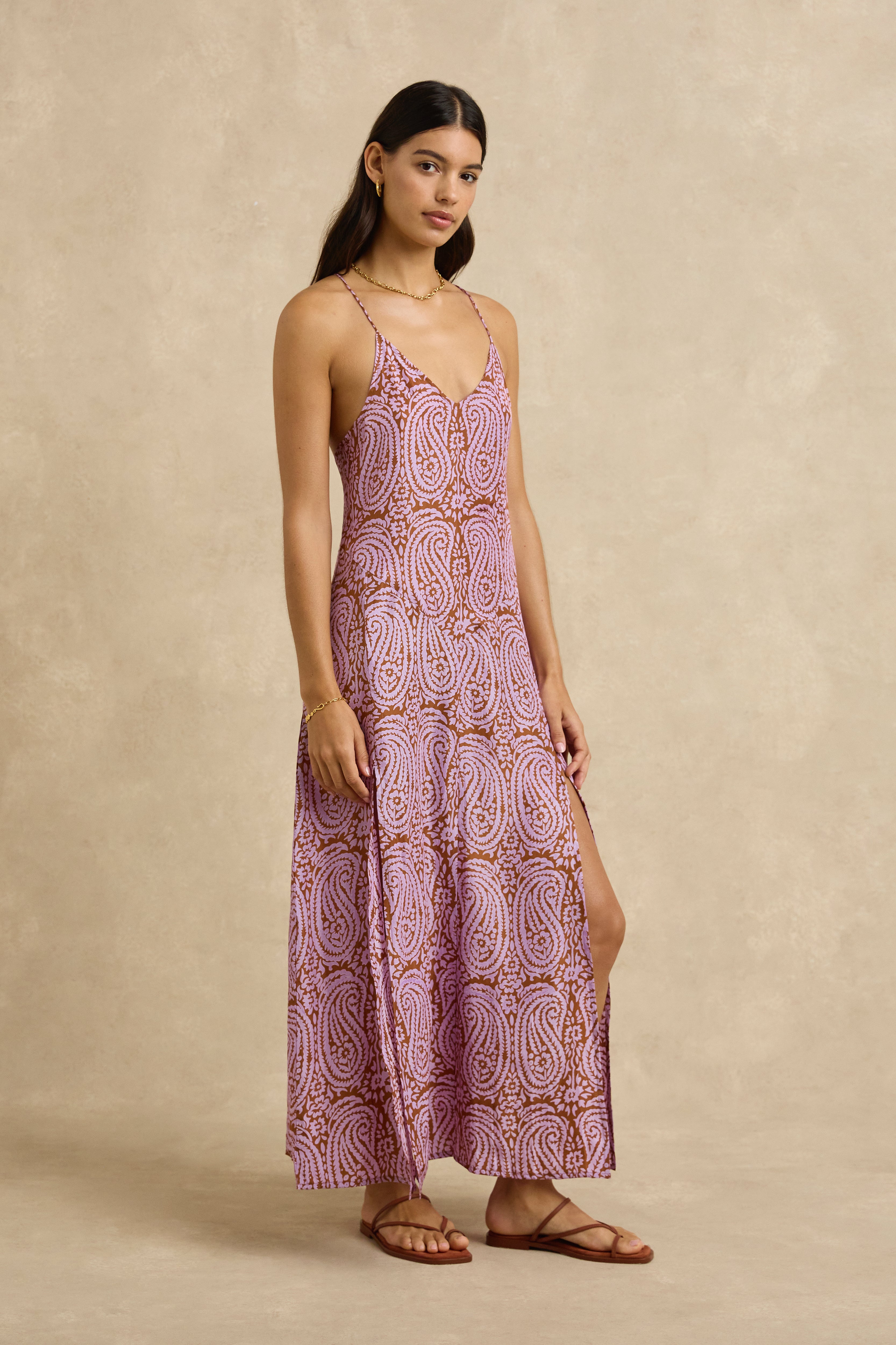 Veda Dress - Paisley Purple