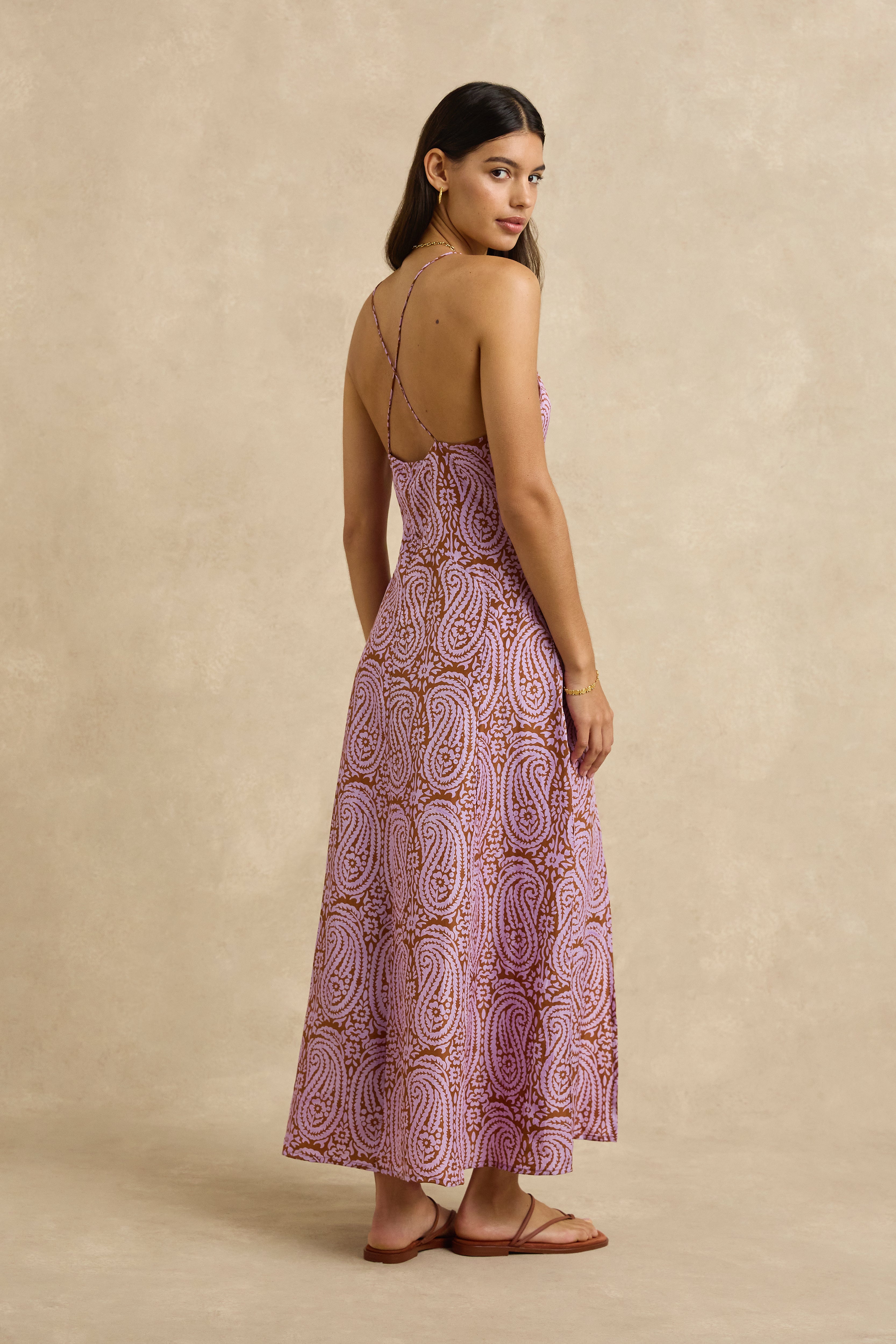 Veda Dress - Paisley Purple