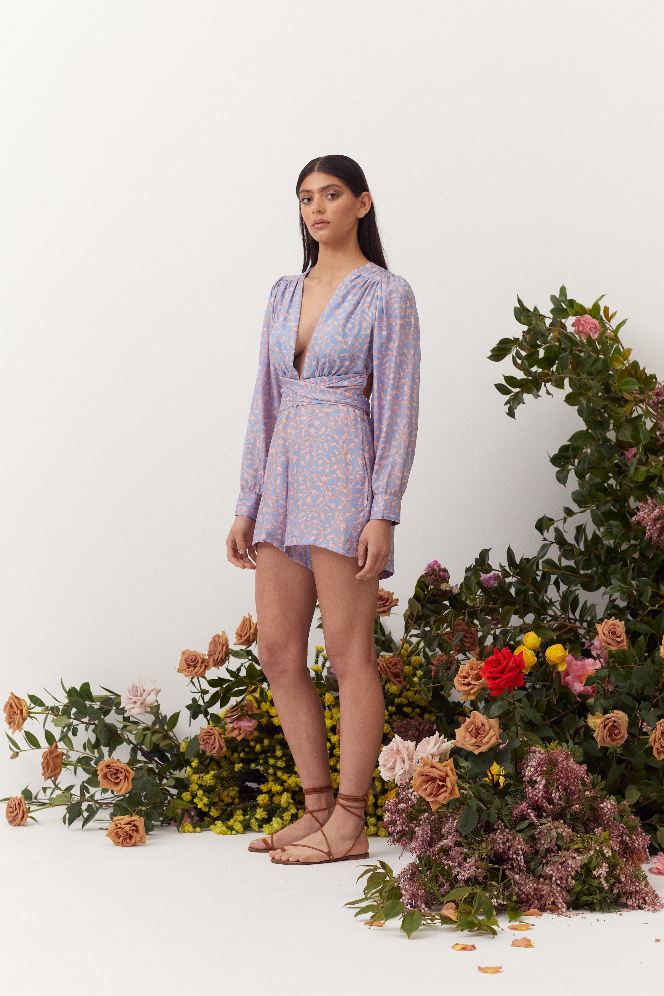 Charlee Playsuit, Jacaranda