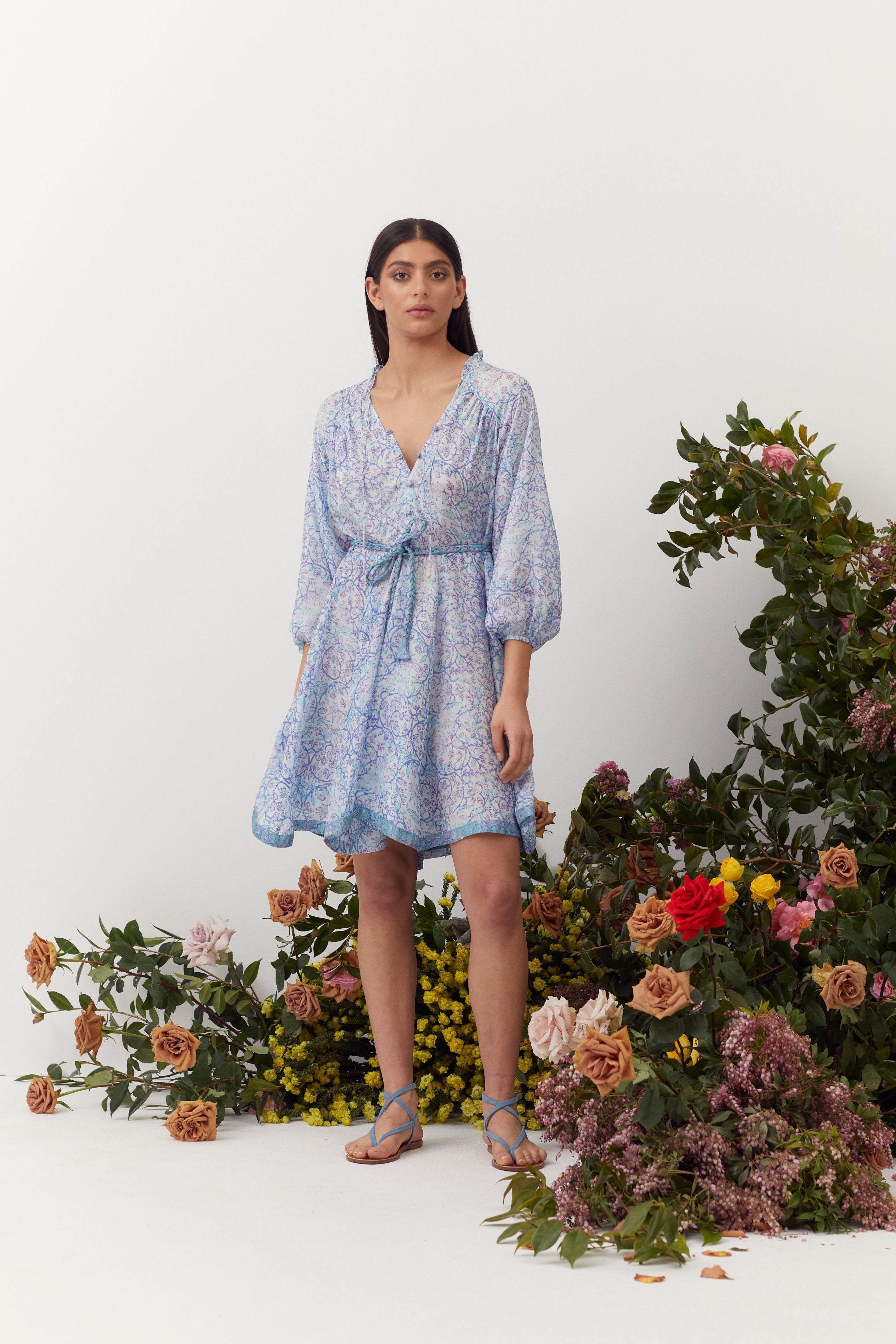 Oriana Dress, Delphinium