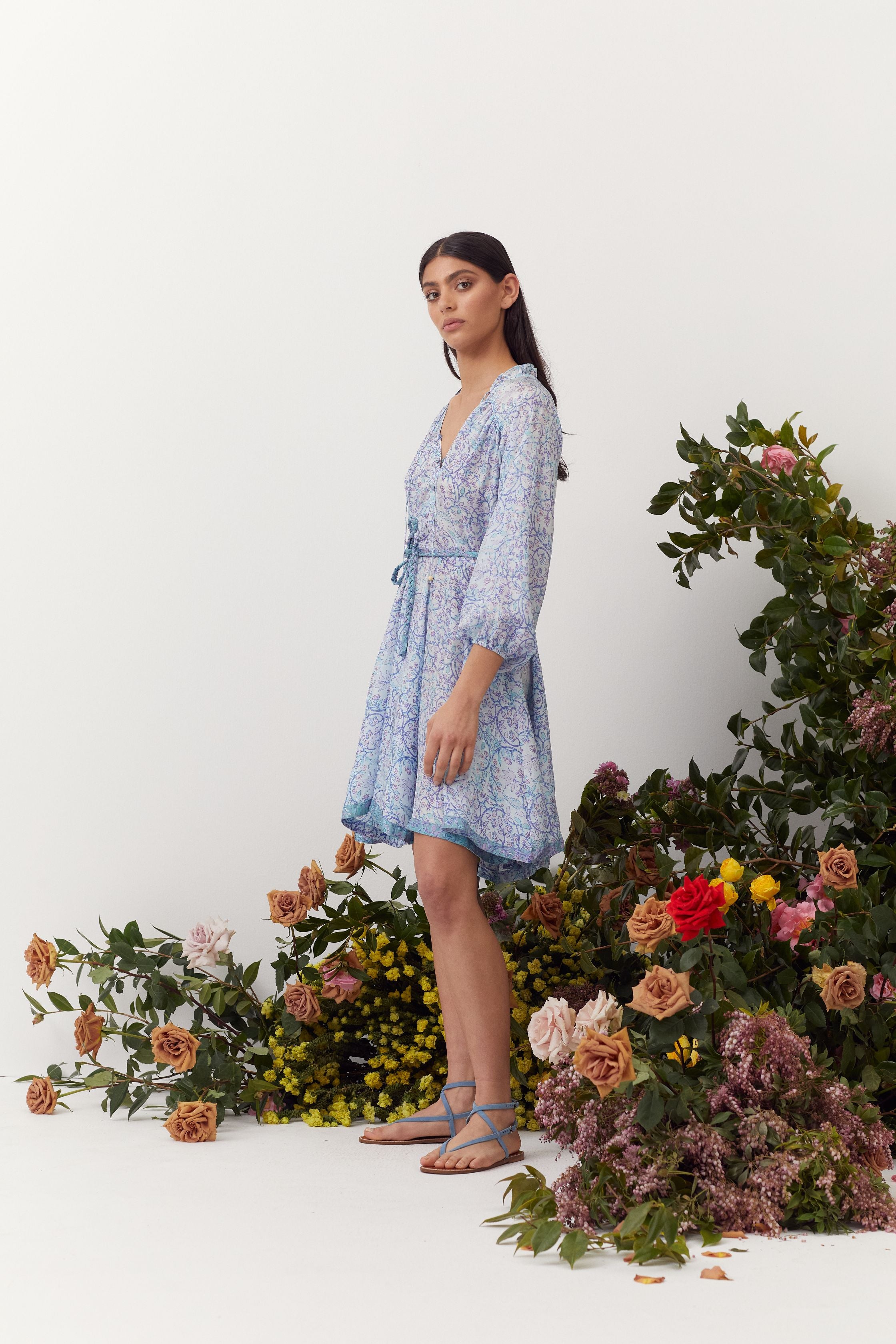 Oriana Dress, Delphinium