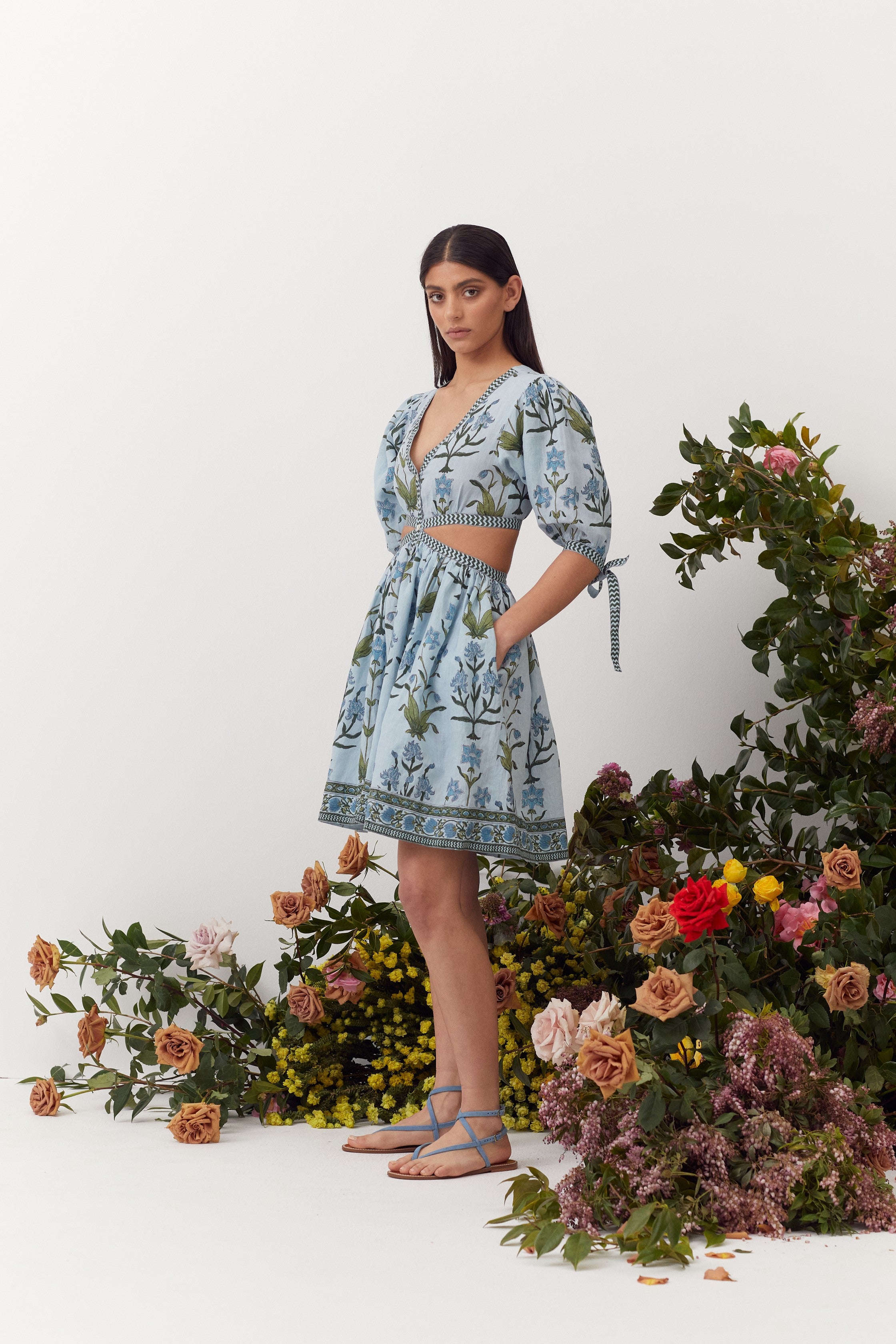 Cora Dress, Azure